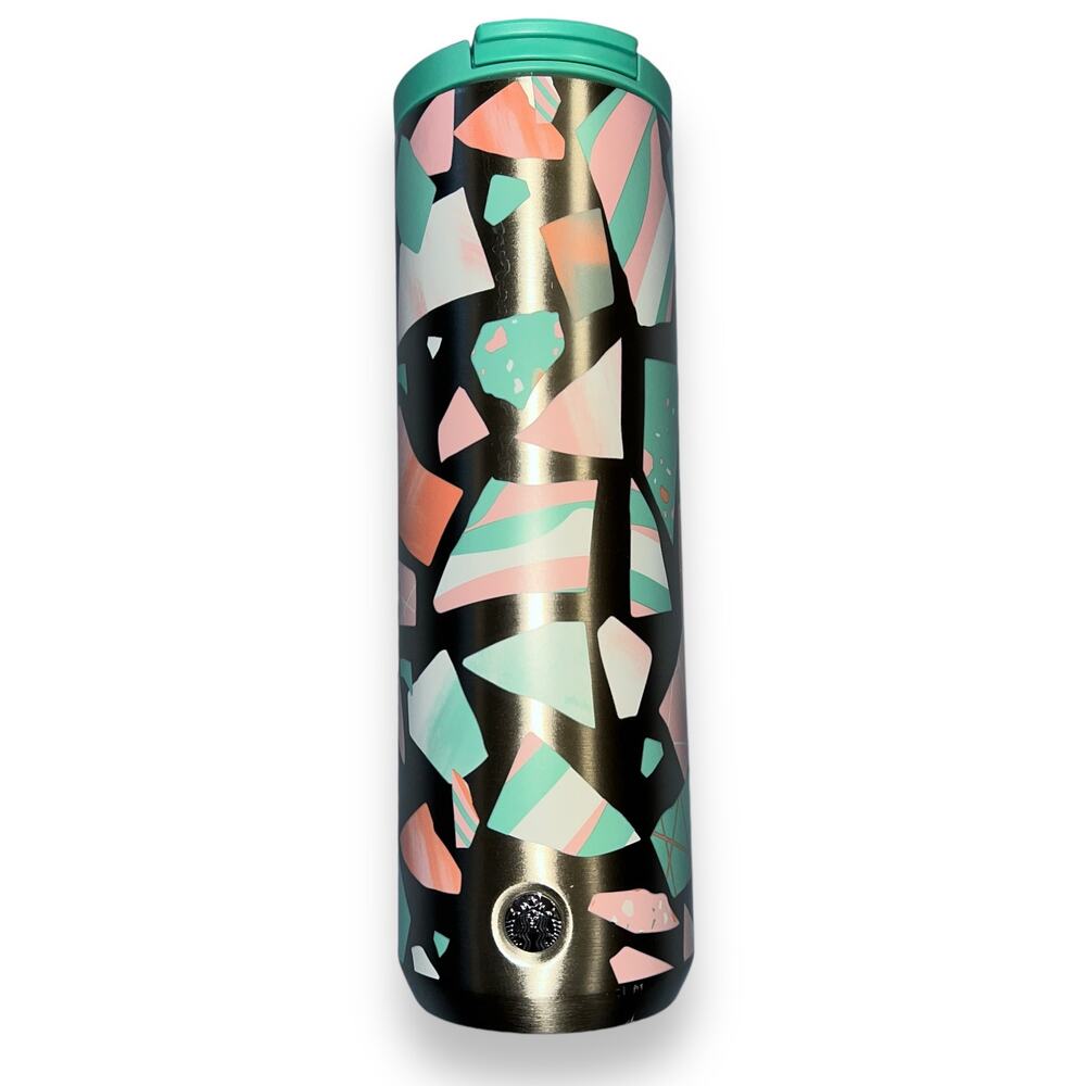 Starbucks Mosaics Travel Mug Stainless Steel Tumbler Coffee Tea Water 16oz